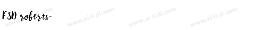 FSD roberts字体转换